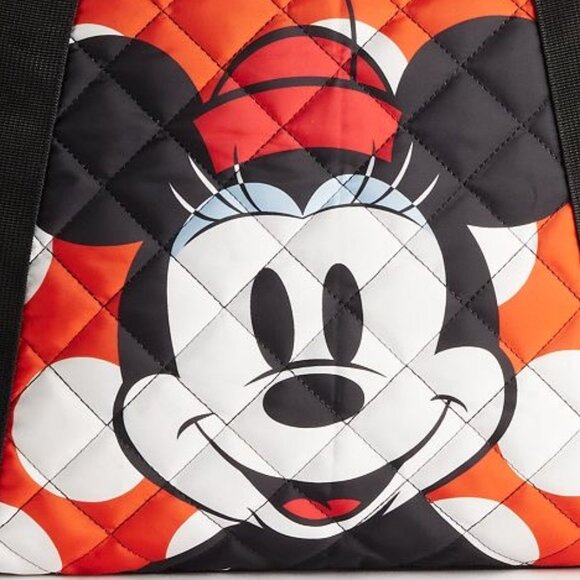 Disney Minnie Mouse Tote Bag with Mickey Card Wallet - Travel Weekender Bag - Picture 9 of 9